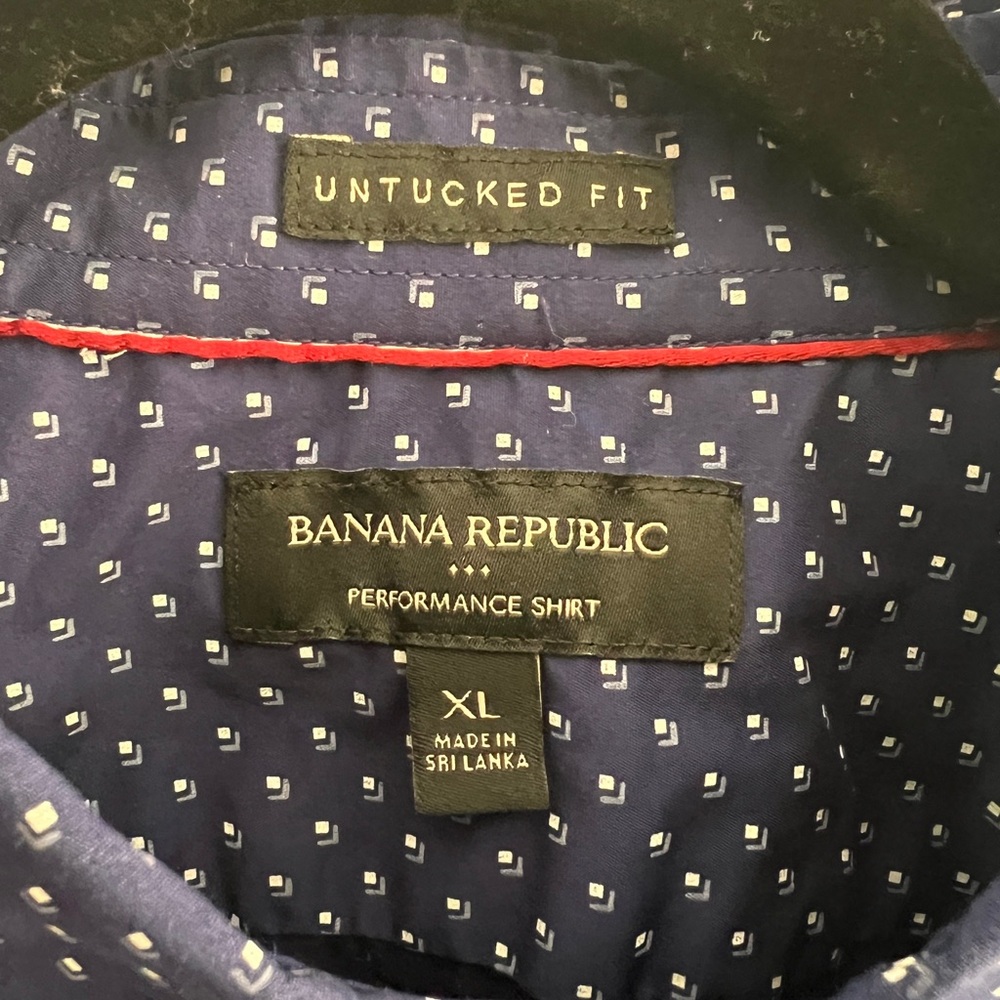 Banana Republic Blue Performance Shirt